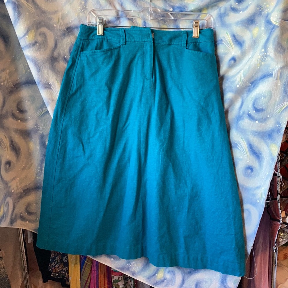Pendleton Turquoise Skirt/Jacket Set - image 7